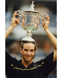 Pat Rafter after winning the 1997 US Open