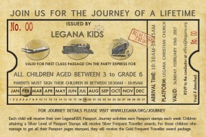 The Journey Of A Lifetime - LEGANAKids Invite