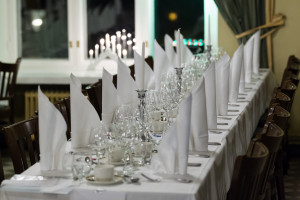 A banqueting table