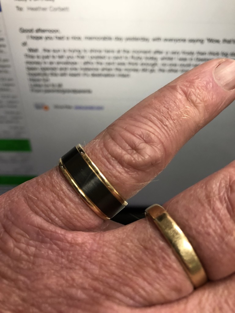 Gold Zirconium Eternity ring