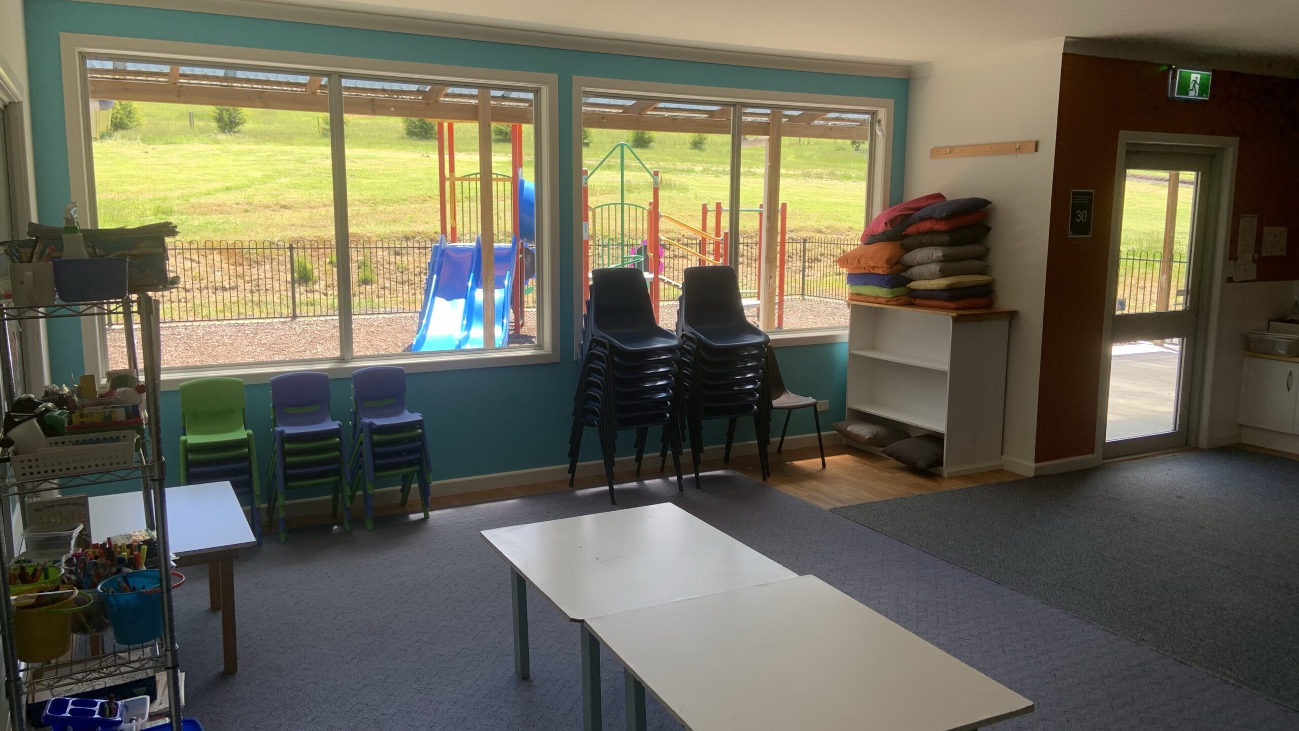 CEC - the vinyl and matted area of the Children's Education Centre