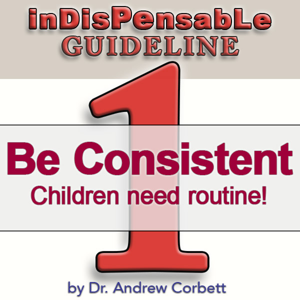 Indispensable guideline #1 for new parents, Be consistent- children need routine!